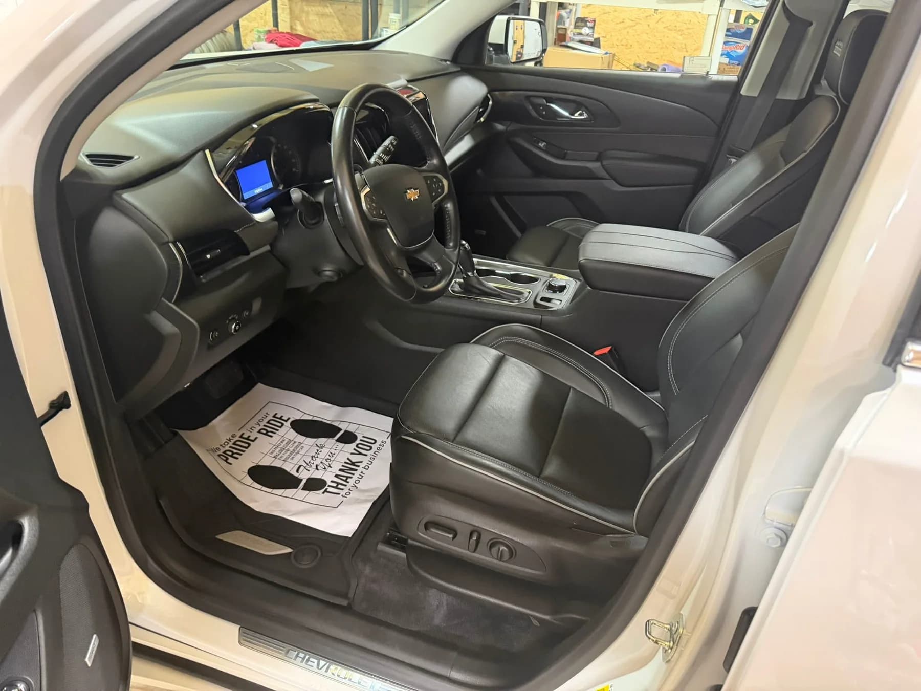 Freshly detailed vehicle interior